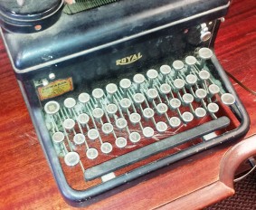 Saturday Socks, 1940's era, typewriter, LifeBride, thrift store,Salem MA, Hey Sadie Mae, steam punk